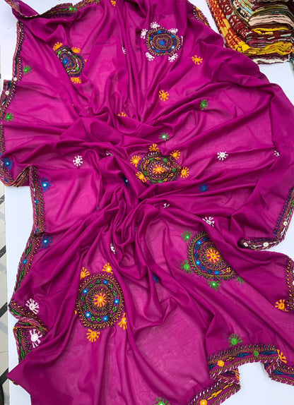Pure Handmade Sindhi Embroidered Shawl