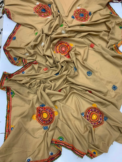 Pure Handmade Sindhi Embroidered Shawl