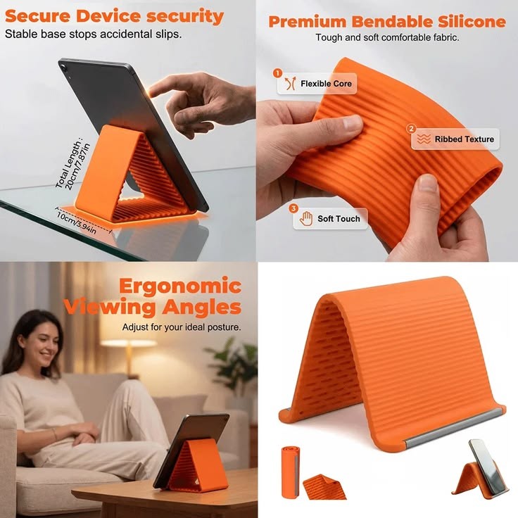Flexible Foldable Phone, Tablet & Laptop Stand