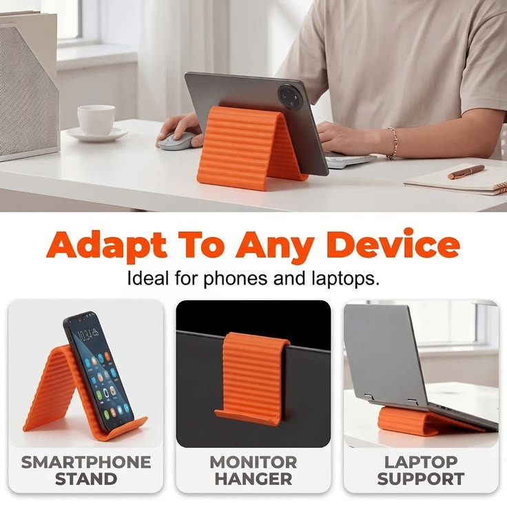 Flexible Foldable Phone, Tablet & Laptop Stand