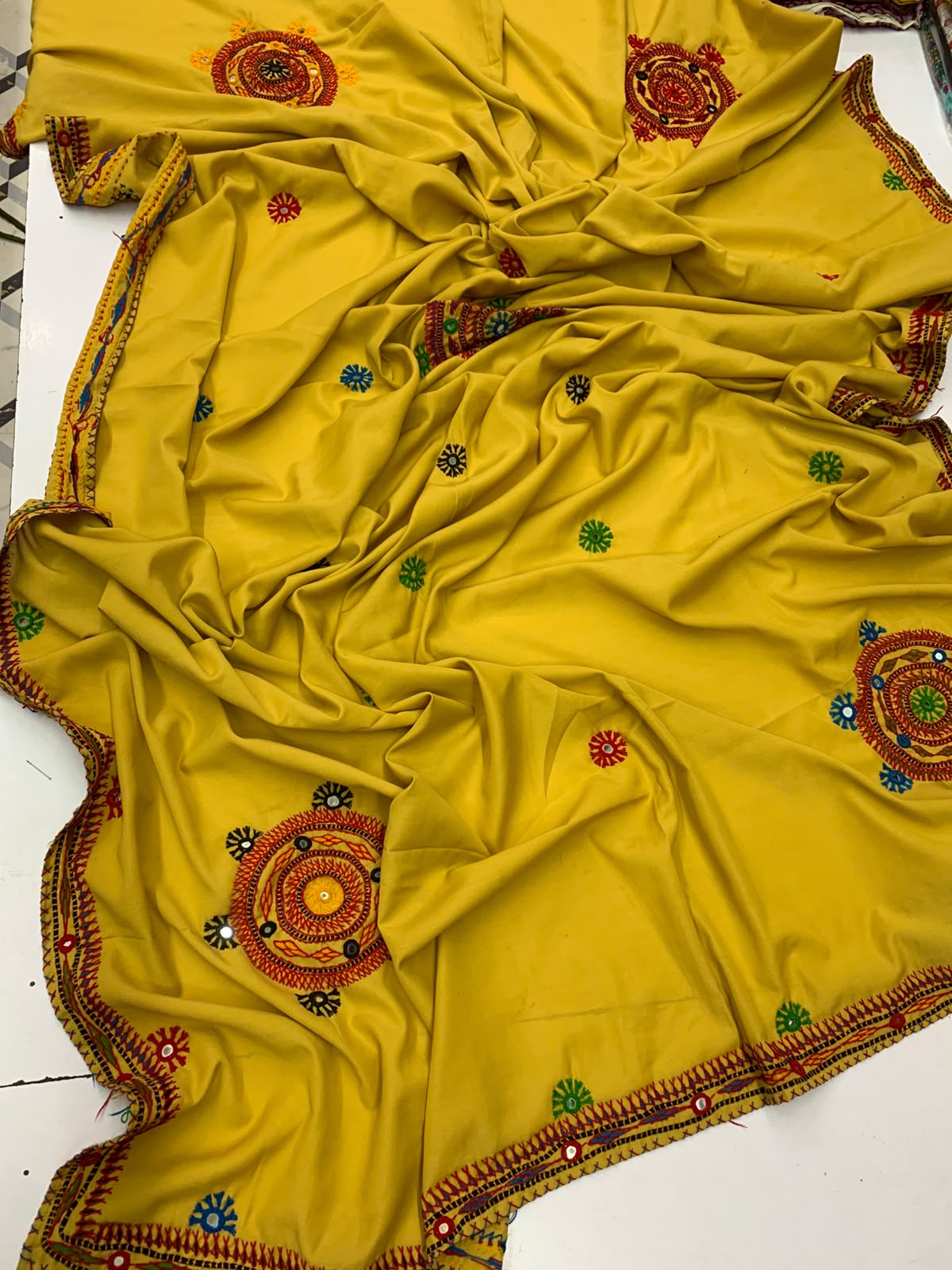 Pure Handmade Sindhi Embroidered Shawl