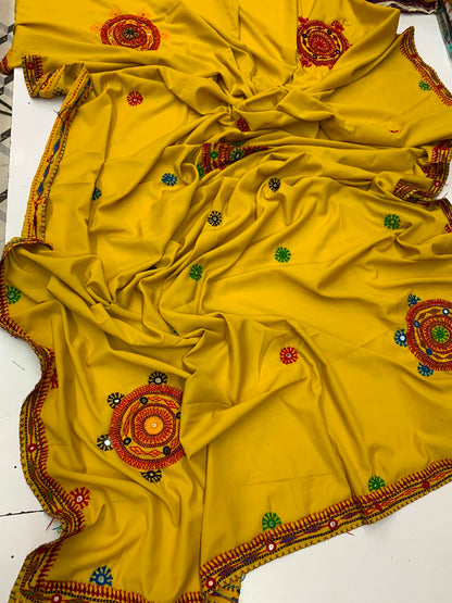 Pure Handmade Sindhi Embroidered Shawl
