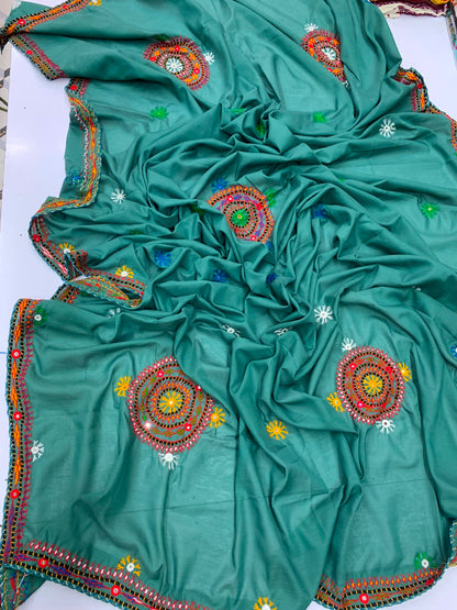 Pure Handmade Sindhi Embroidered Shawl